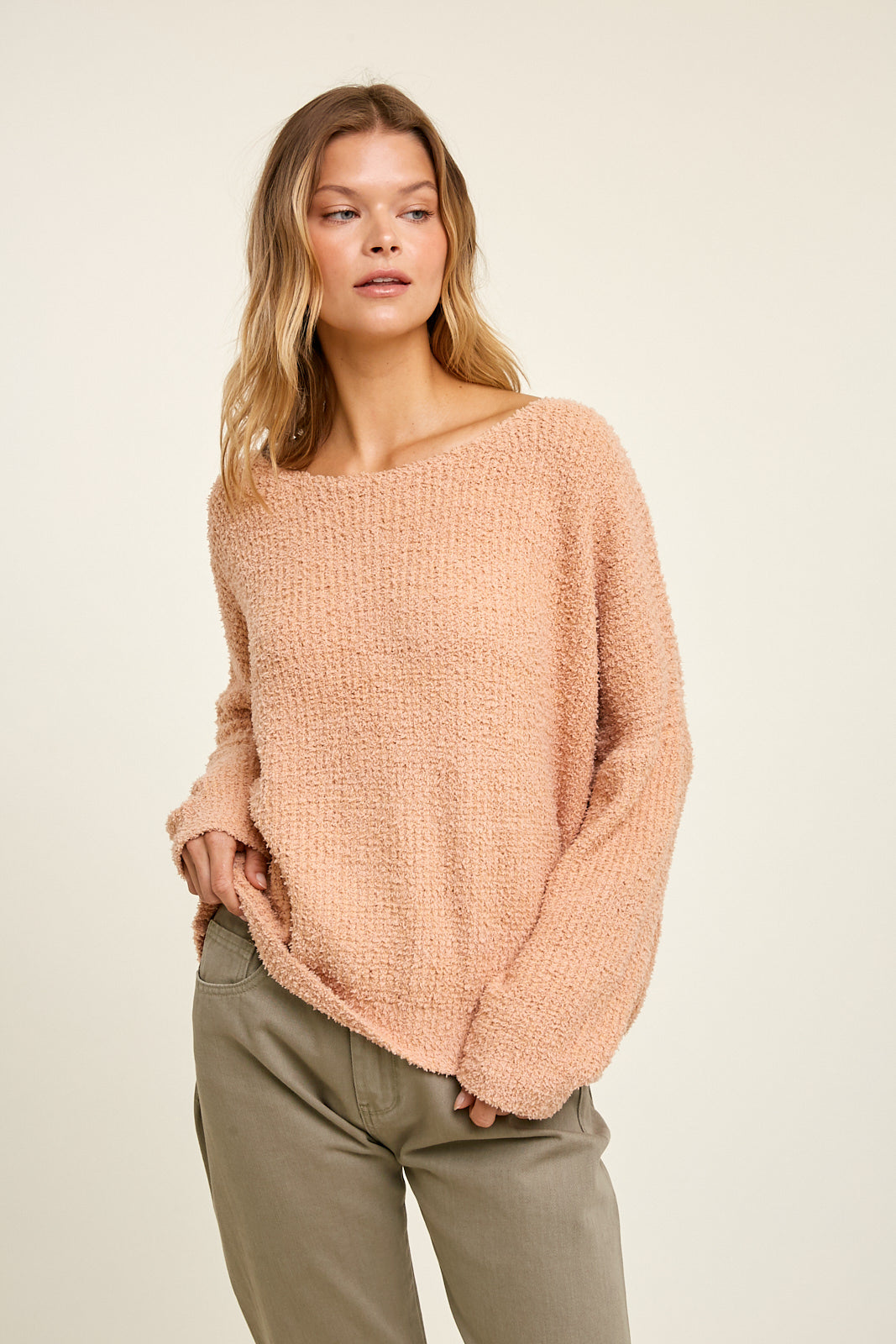 Apricot Lightweight Sweater