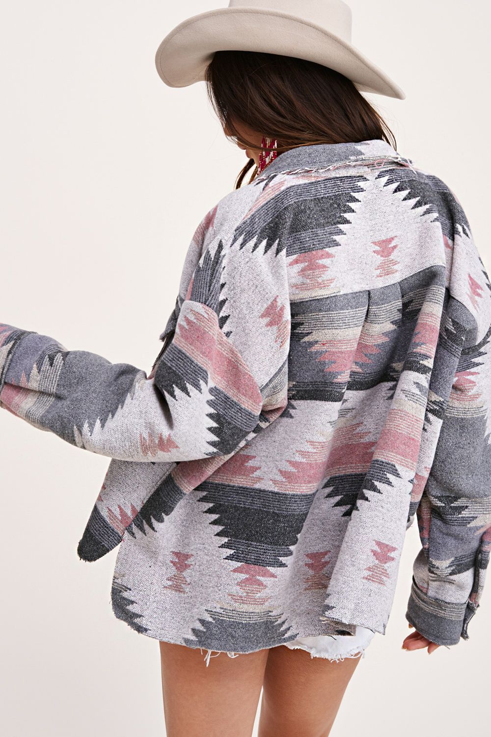 Pink Santa Fe Shacket