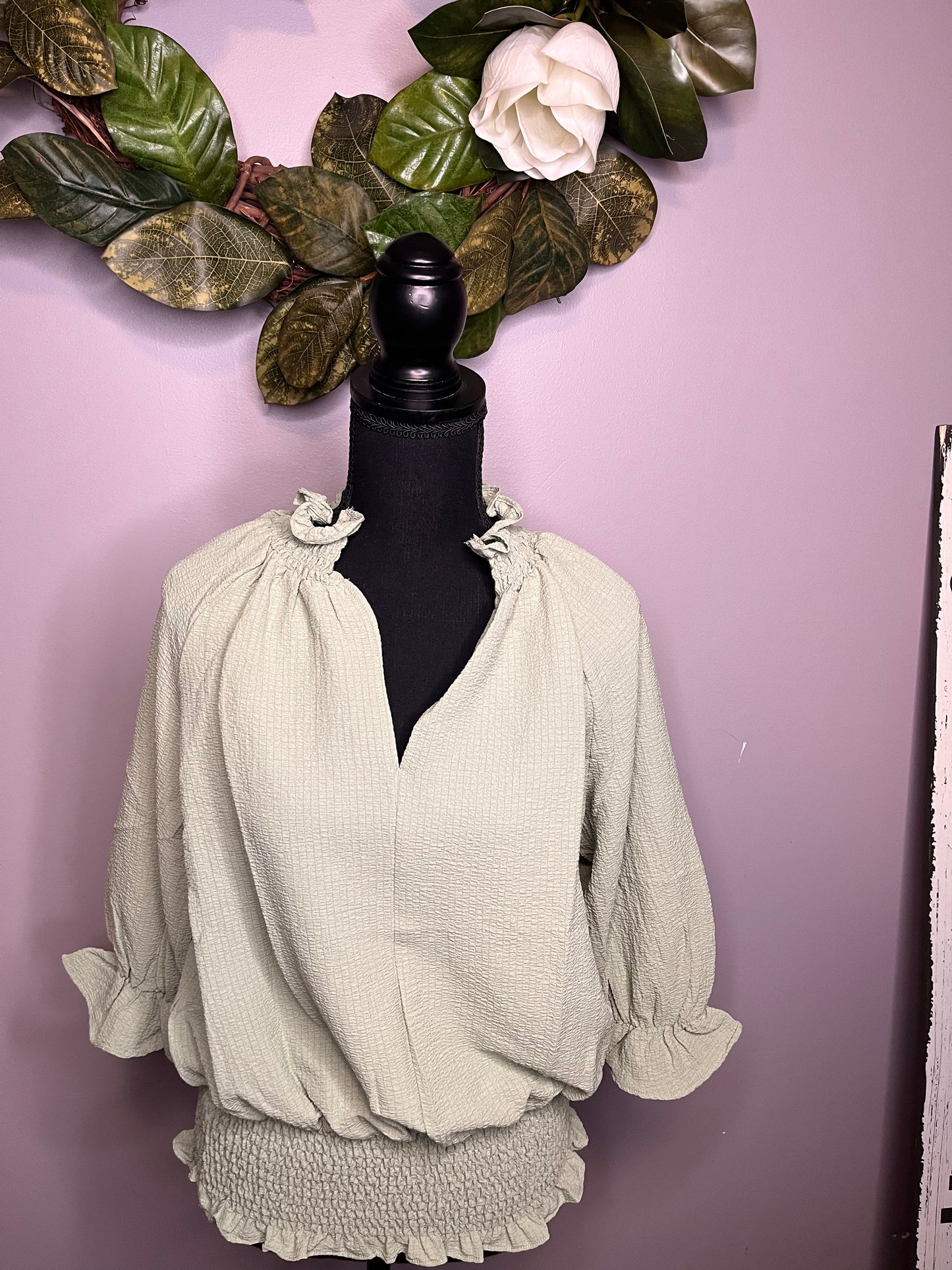 Sage blouse (mint)