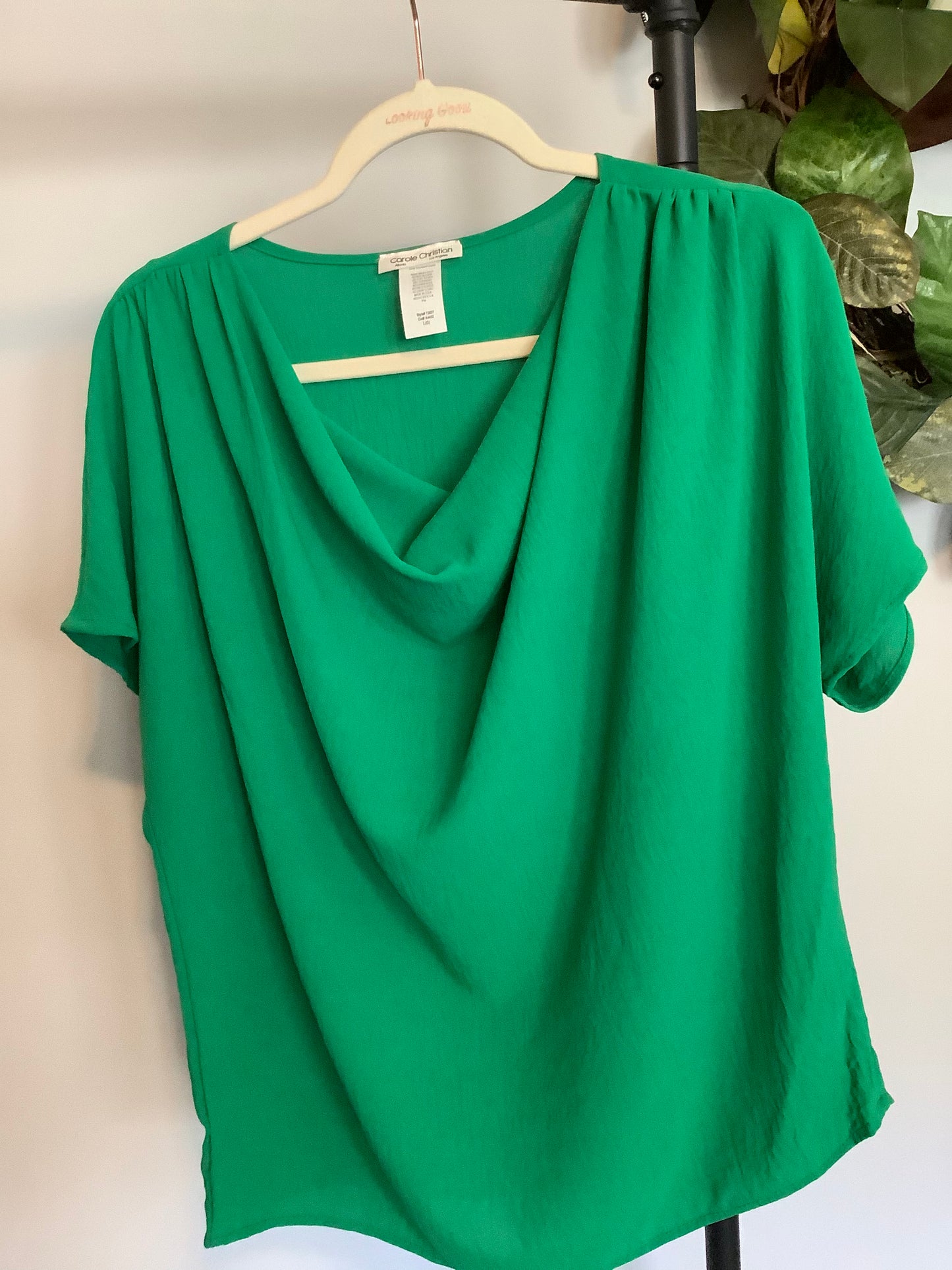 Kelly Green Scoop Top