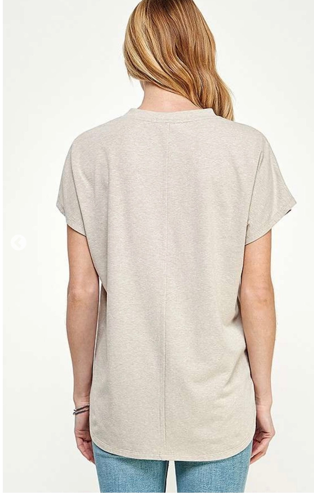 Dolman sleeve t oatlmeal