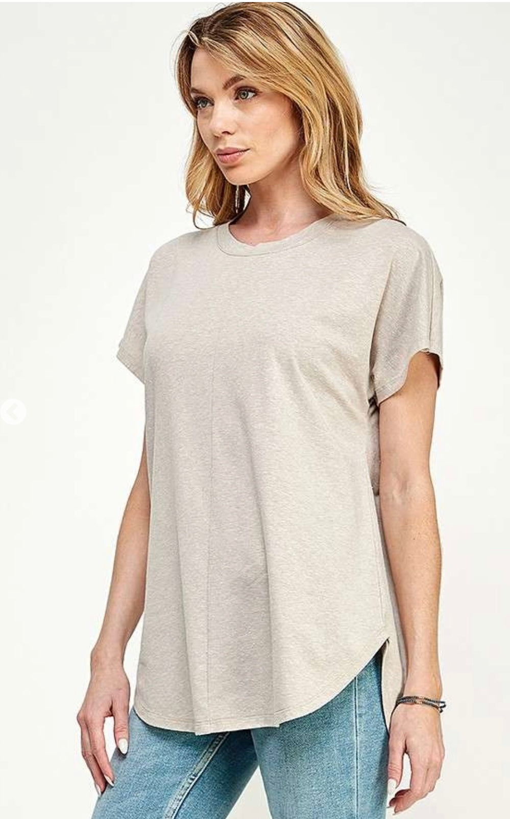 Dolman sleeve t oatlmeal