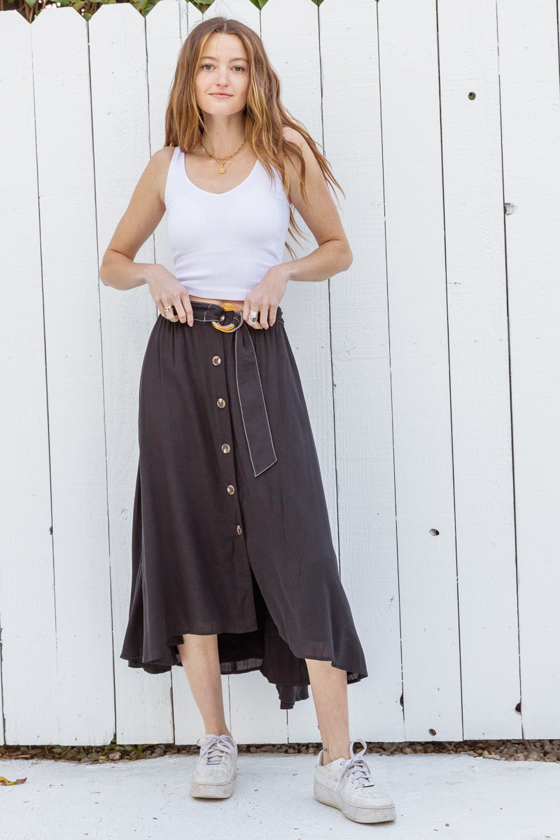 Black Flow Skirt