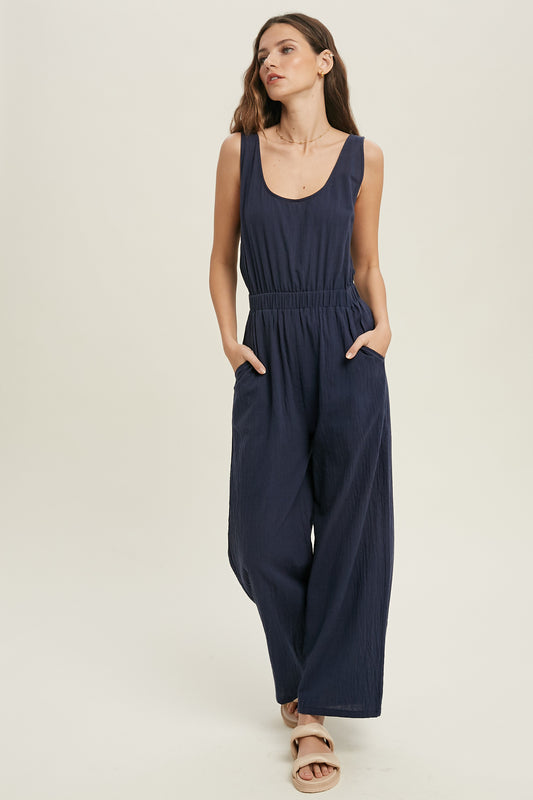 Navy Jumpsuit