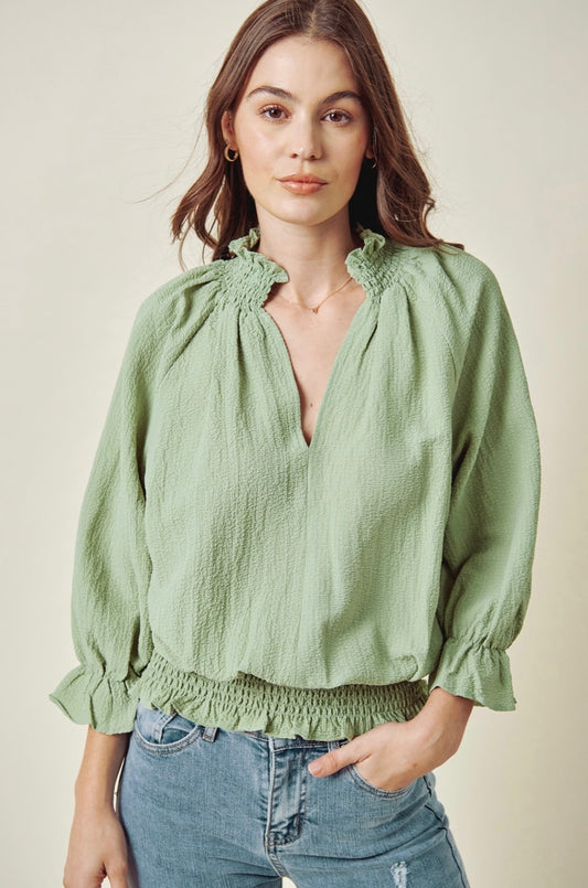 Sage blouse (mint)