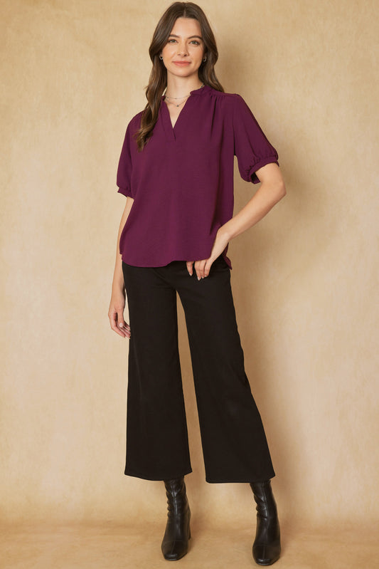 Eggplant Blouse