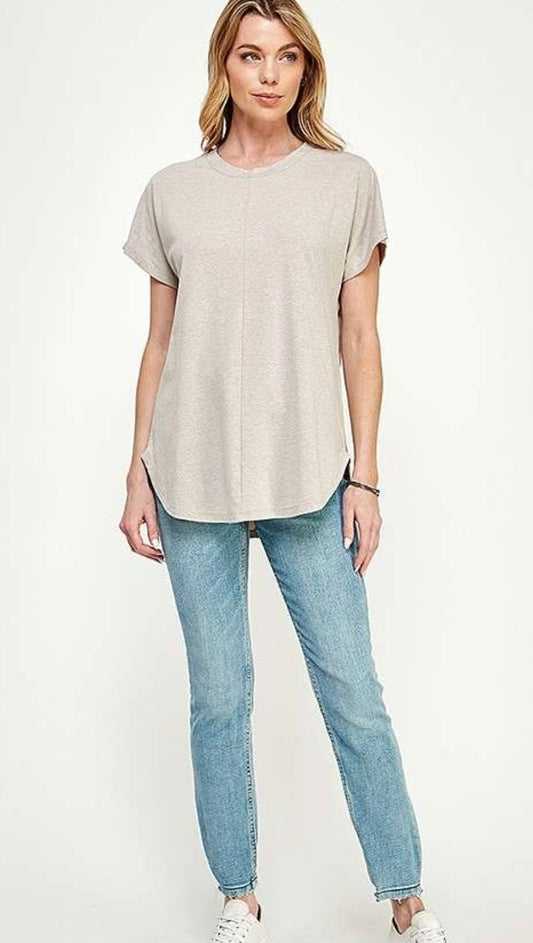 Dolman sleeve t oatlmeal