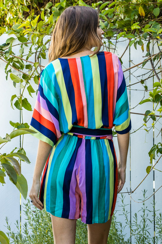 Multi stripe Romper