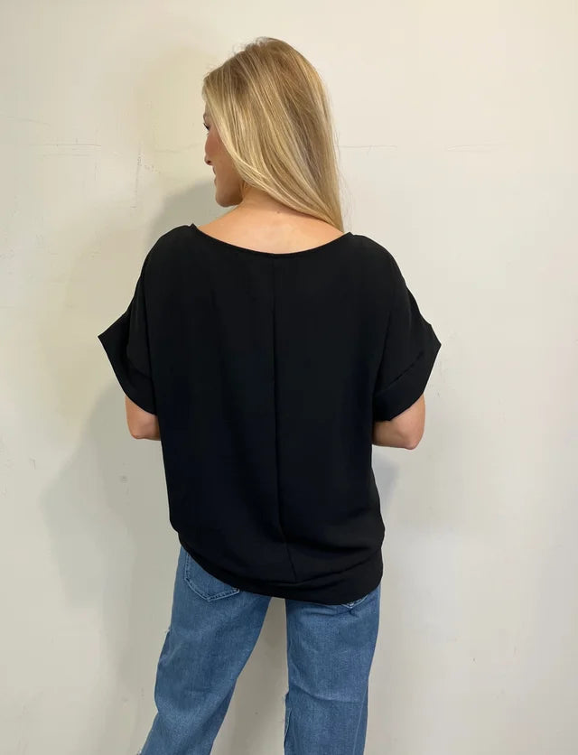 Black Tied blouse